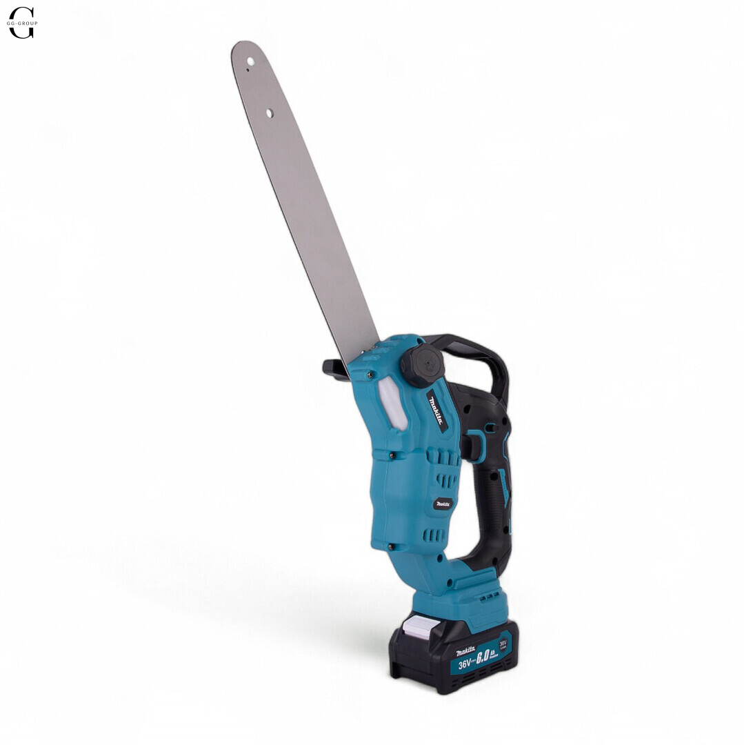 Акумуляторна ланцюгова пилка MAKITA 36V, 6.0 А·рік, безщіткова, кейс, шина 12 дюймів 