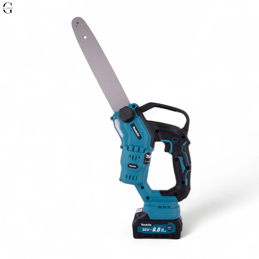 Акумуляторна ланцюгова пилка MAKITA 36V, 6.0 А·рік, безщіткова, кейс, шина 12 дюймів 