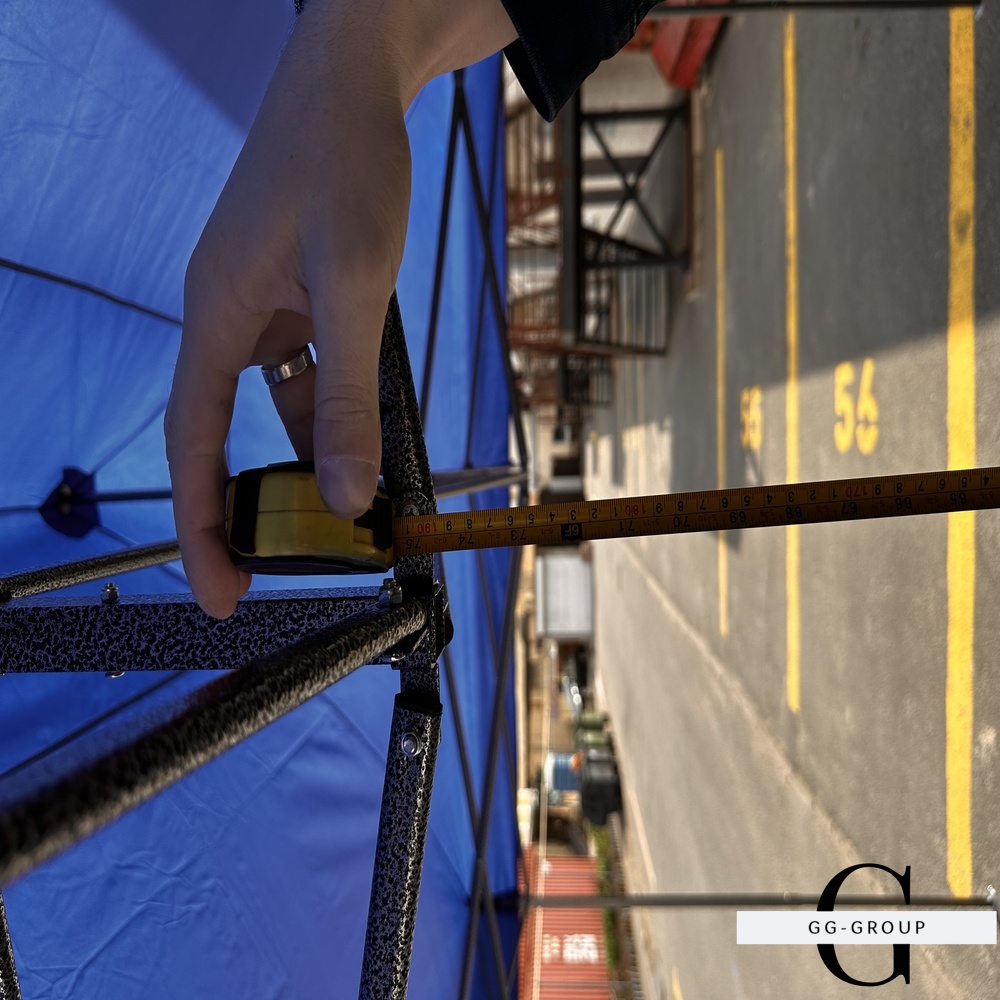 Раздвижной Шатер 3х4.5 синий