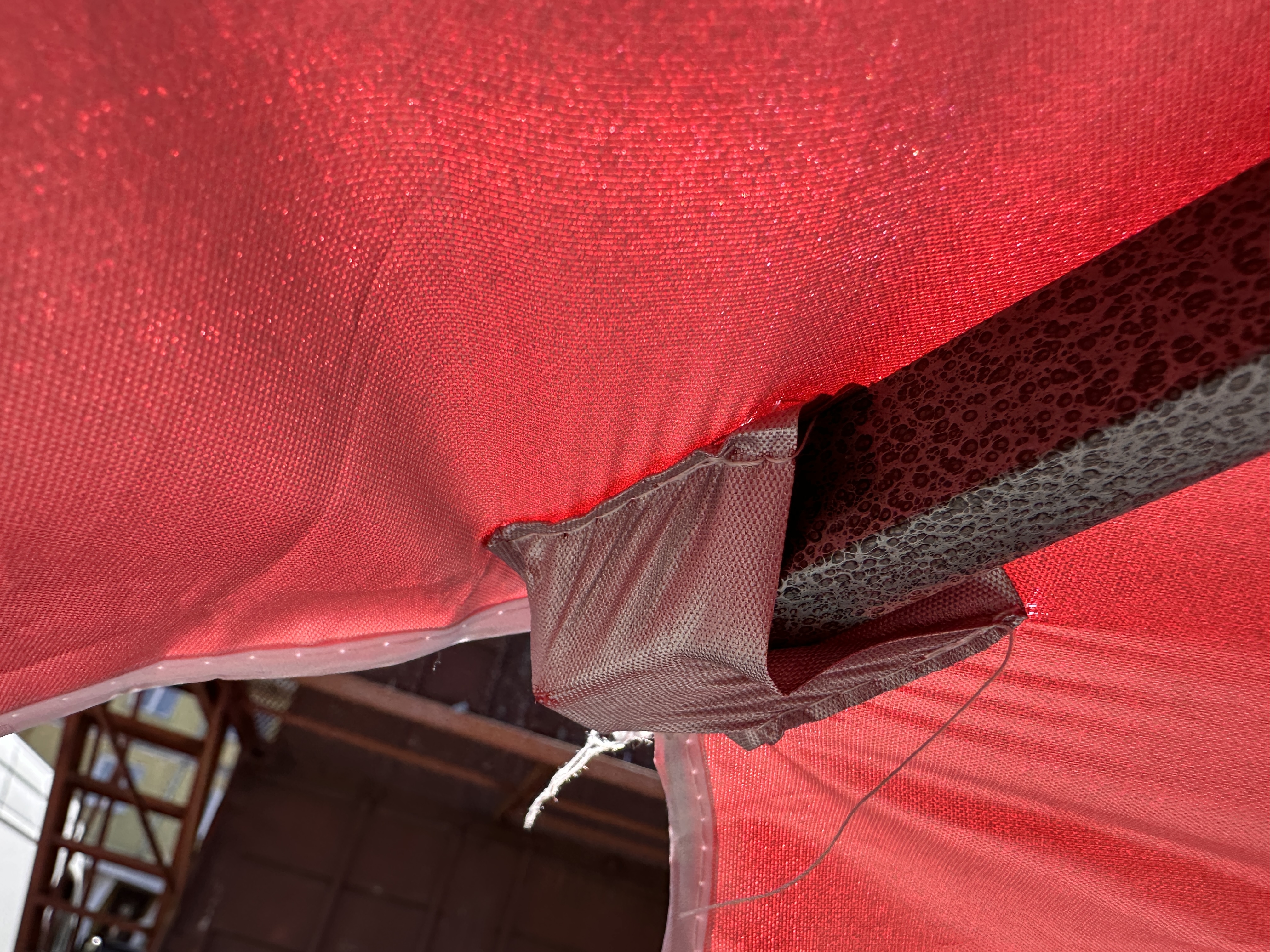 Торговий зонт Mario Umbrella 3.3×3.3 м, 4 металеві спиці, нейлон з УФ-захистом, Італія