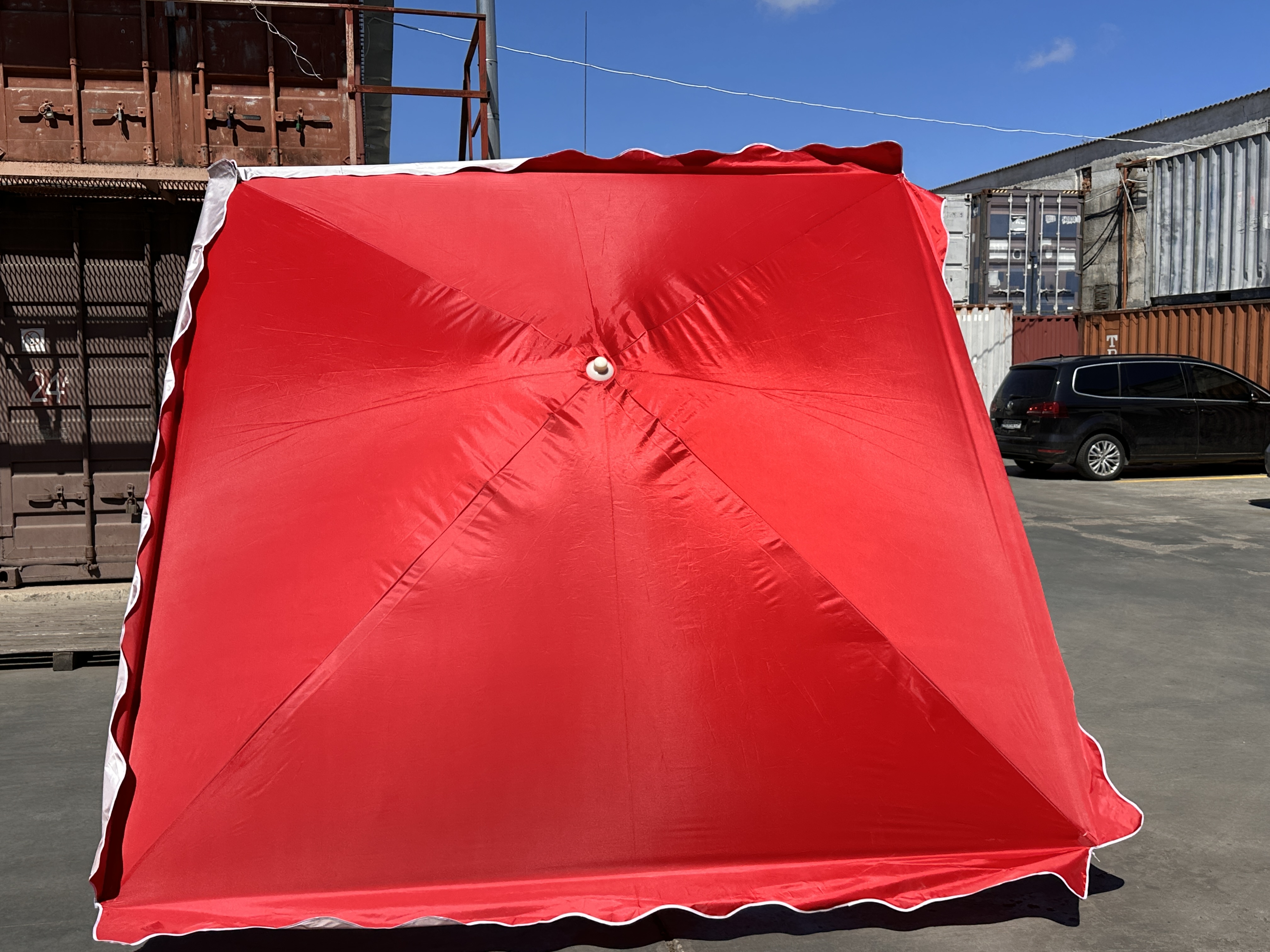 Торговий зонт Mario Umbrella 3.3×3.3 м, 4 металеві спиці, нейлон з УФ-захистом, Італія