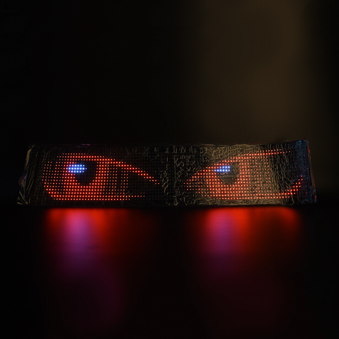 Гнучкий водонепроникний LED дисплей 12×60 з Bluetooth, керуванням та Type-C живленням 