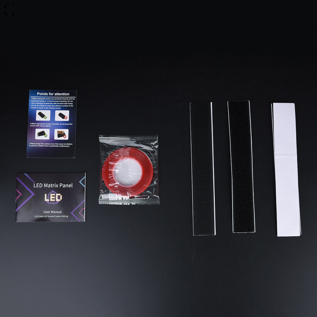 Гнучка LED-вивіска 19×89 см для реклами, авто та інтер’єру, керування Bluetooth