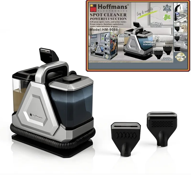 Миючий пилосос Hoffmans HM-9088 800W з баками 1900/1200 мл і потужним всмоктуванням 16 кПа