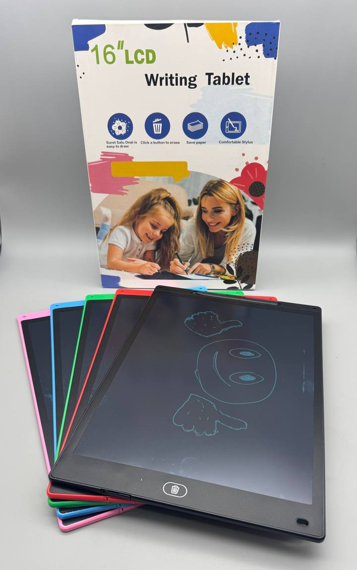 Планшет для малювання 16" LCD Writing Tablet, графічний блокнот зі стилусом і захистом від стирання