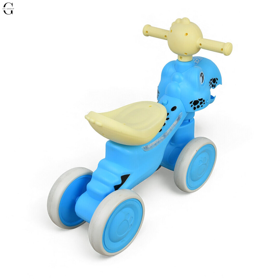 Каталка-толокарь BAMBI M6025E-4 с подсветкой корпуса и подвижным динозавром.