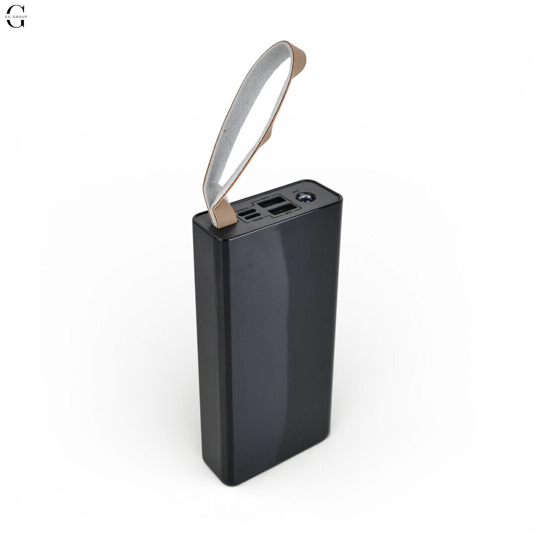 Повербанк Power bank Viaking 30000mAh з ліхтариком, 2×USB, Micro-USB та Type-C для смартфонів та гаджетів