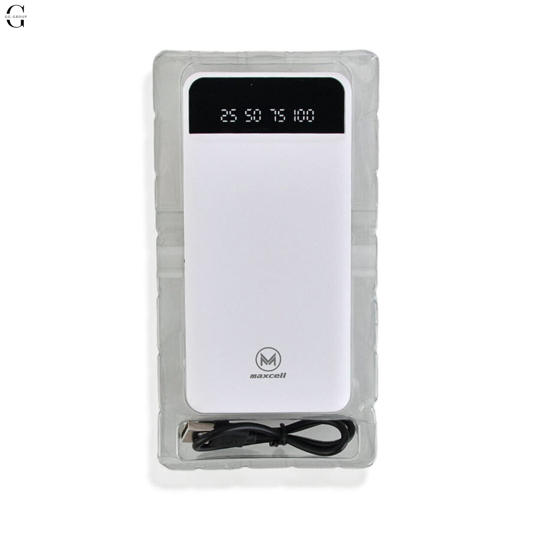 Power Bank MAXCELL 30000mAh PJ0086B J91B, внешний аккумулятор 2.1A с LED-индикатором