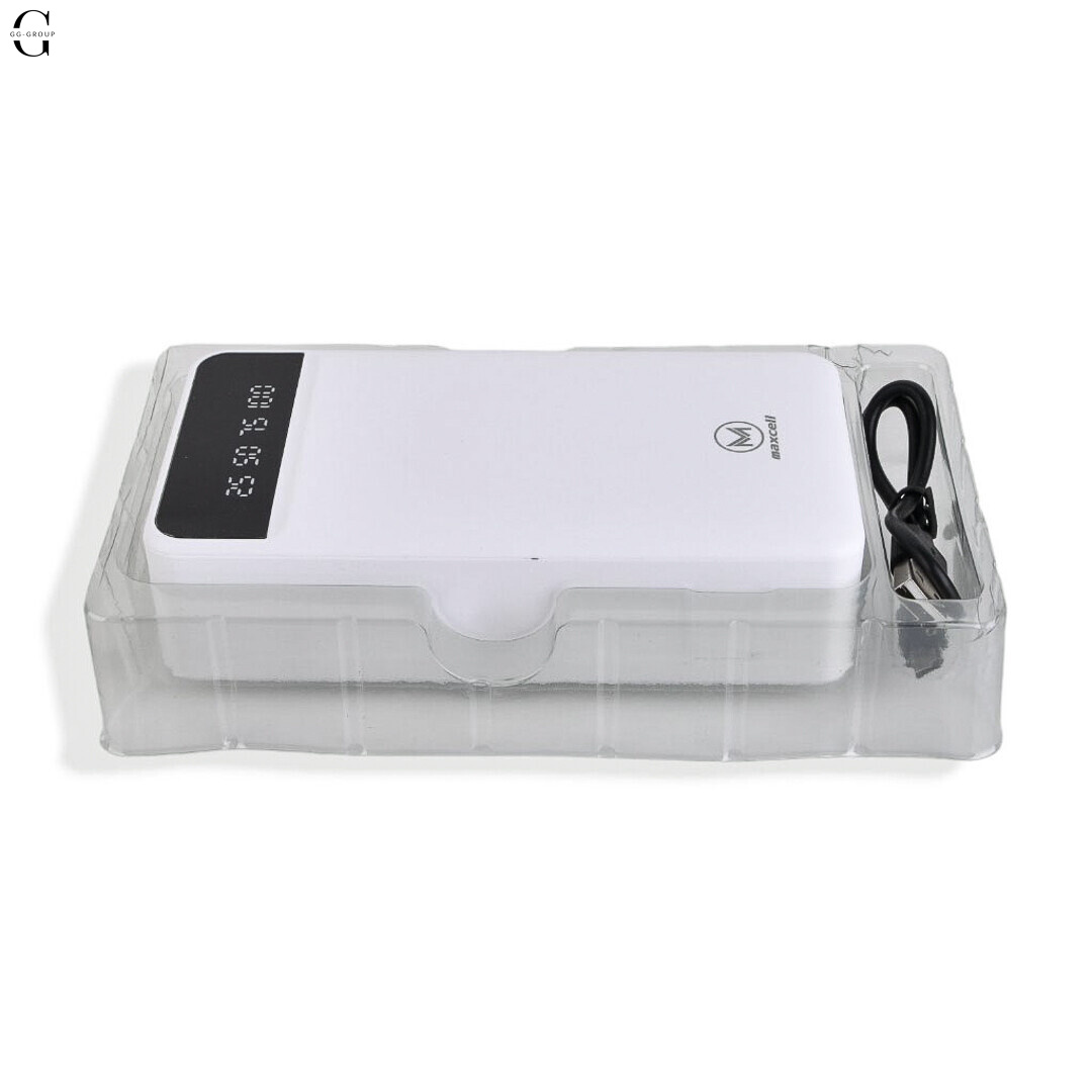 Power Bank MAXCELL 30000mAh PJ0086B J91B, внешний аккумулятор 2.1A с LED-индикатором