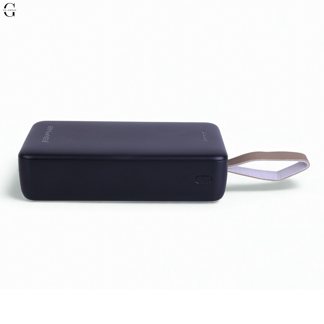 Power Bank Awei J111B 50000mAh, швидка зарядка 22.5W, USB-C, 2 USB виходи