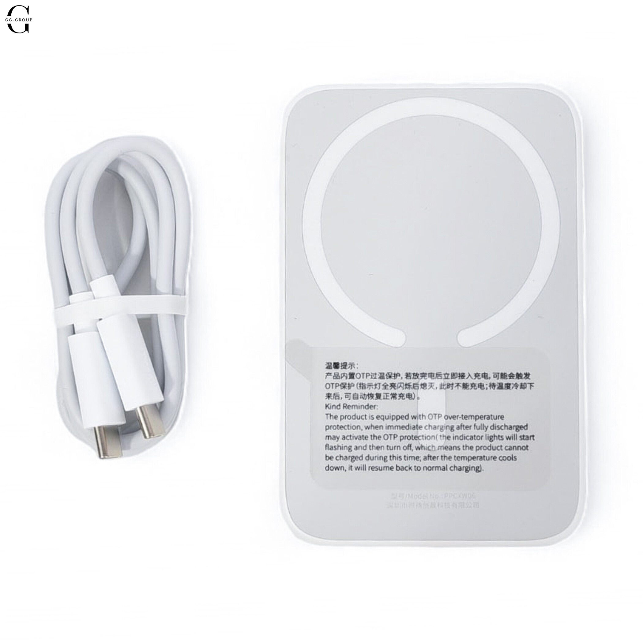 Power Bank Baseus Magnetic Wireless 6000mAh 20W з магнітною бездротовою зарядкою White
