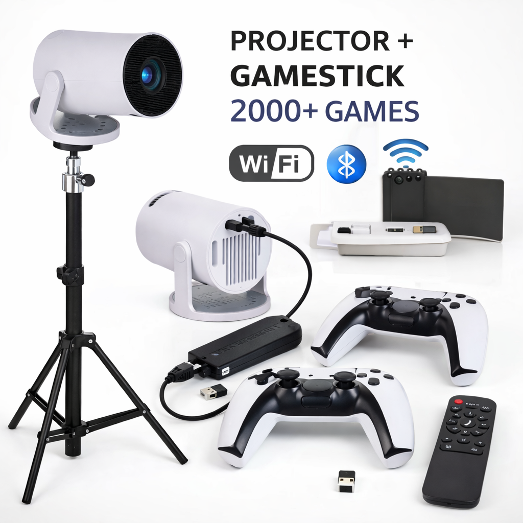 Smart-проектор Android 11, Бездротова ігрова консоль GAME STICK M8 PRO 4K + 2000 ігор