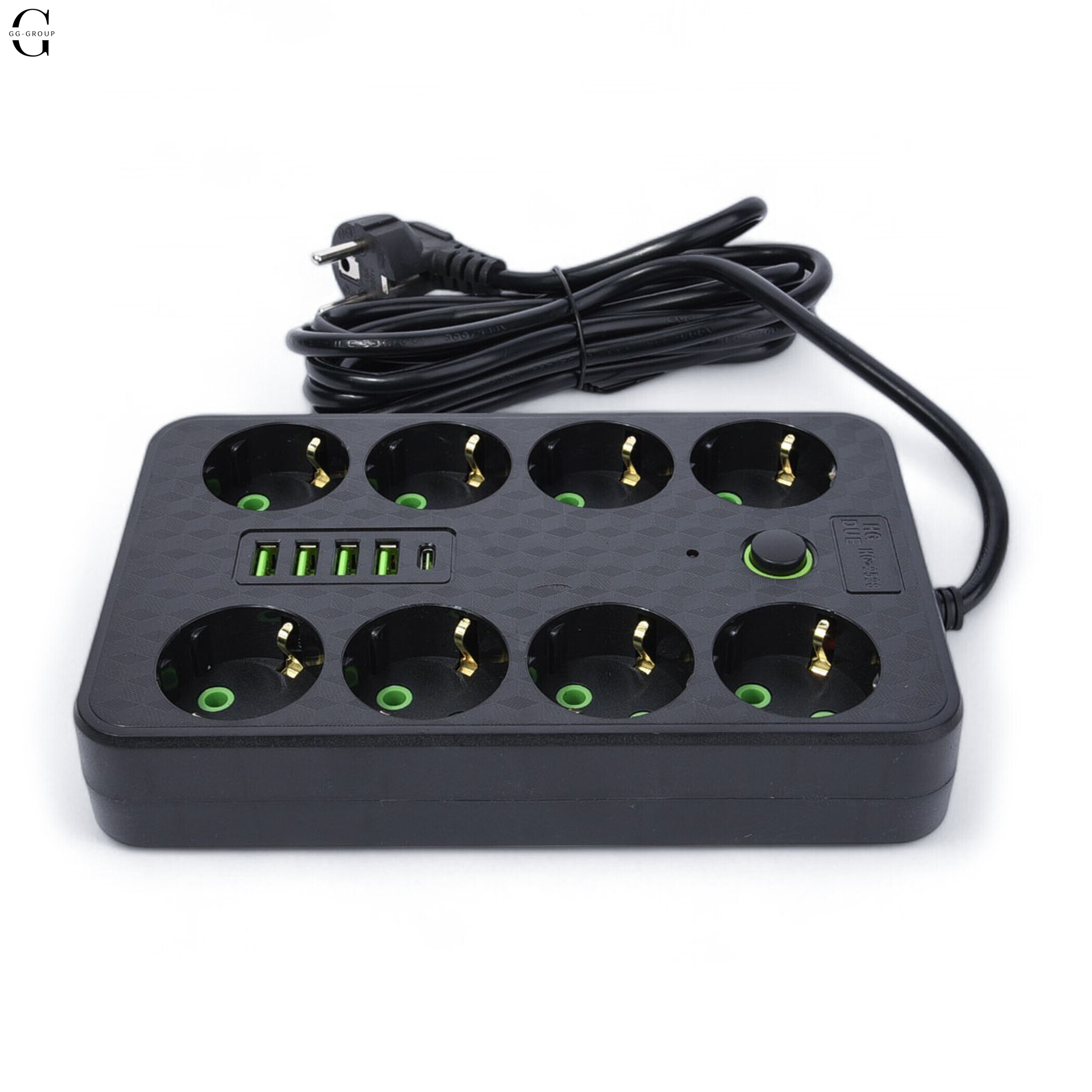 Мережевий фільтр Подовжувач з USB / Переноска-розетка , 3м, HG-2528