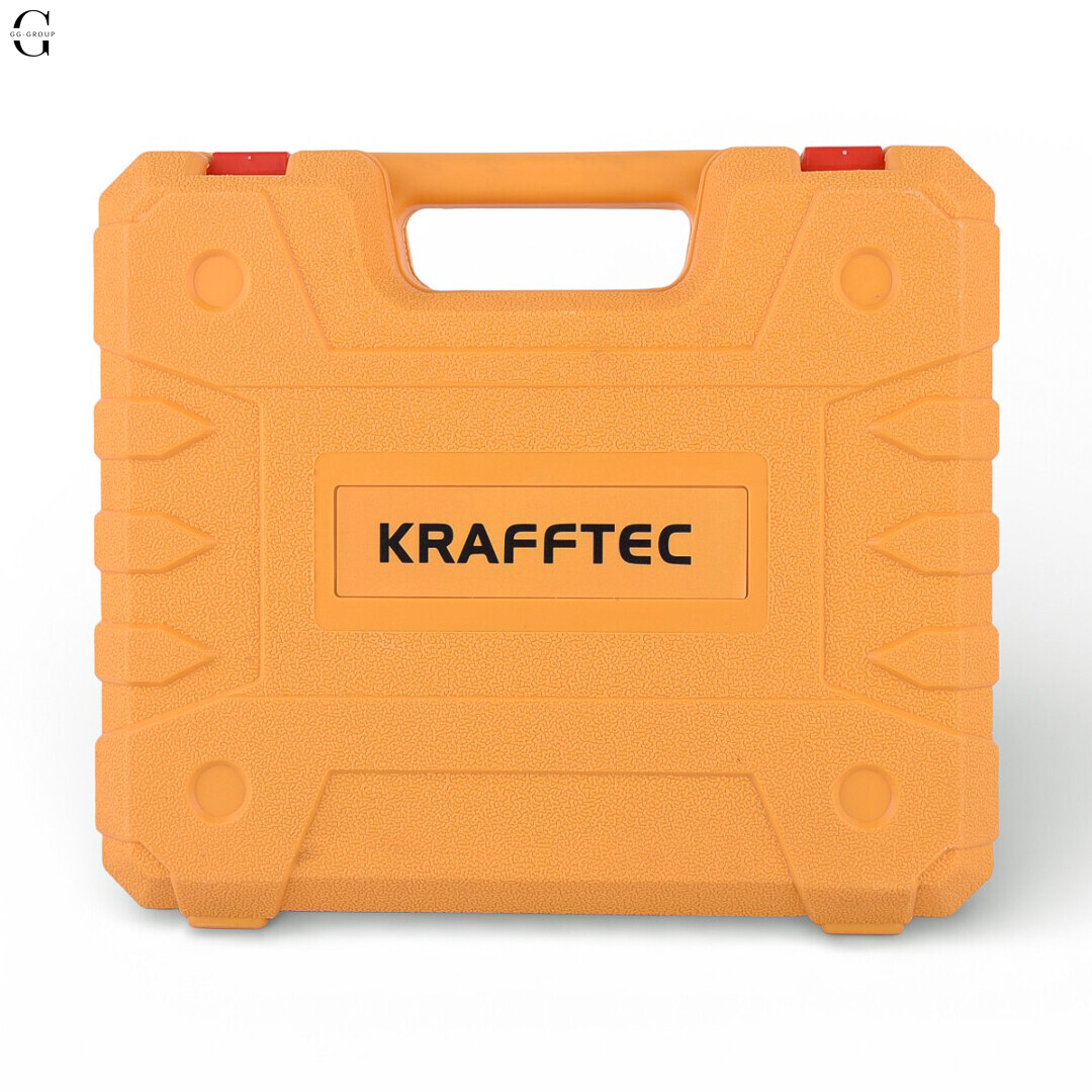 Акумуляторний шуруповерт KRAFFTEC 36V з набором насадок у кейсі