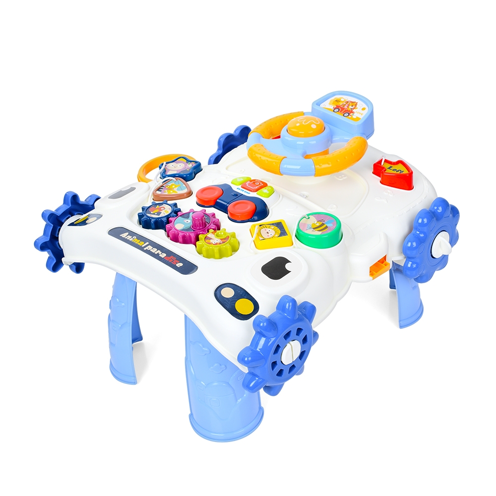 Детская каталка-ходунки 6043-6044 с игровой панелью, световыми и музыкальными эффектами, толокарь, развивающий центр 3 в 1