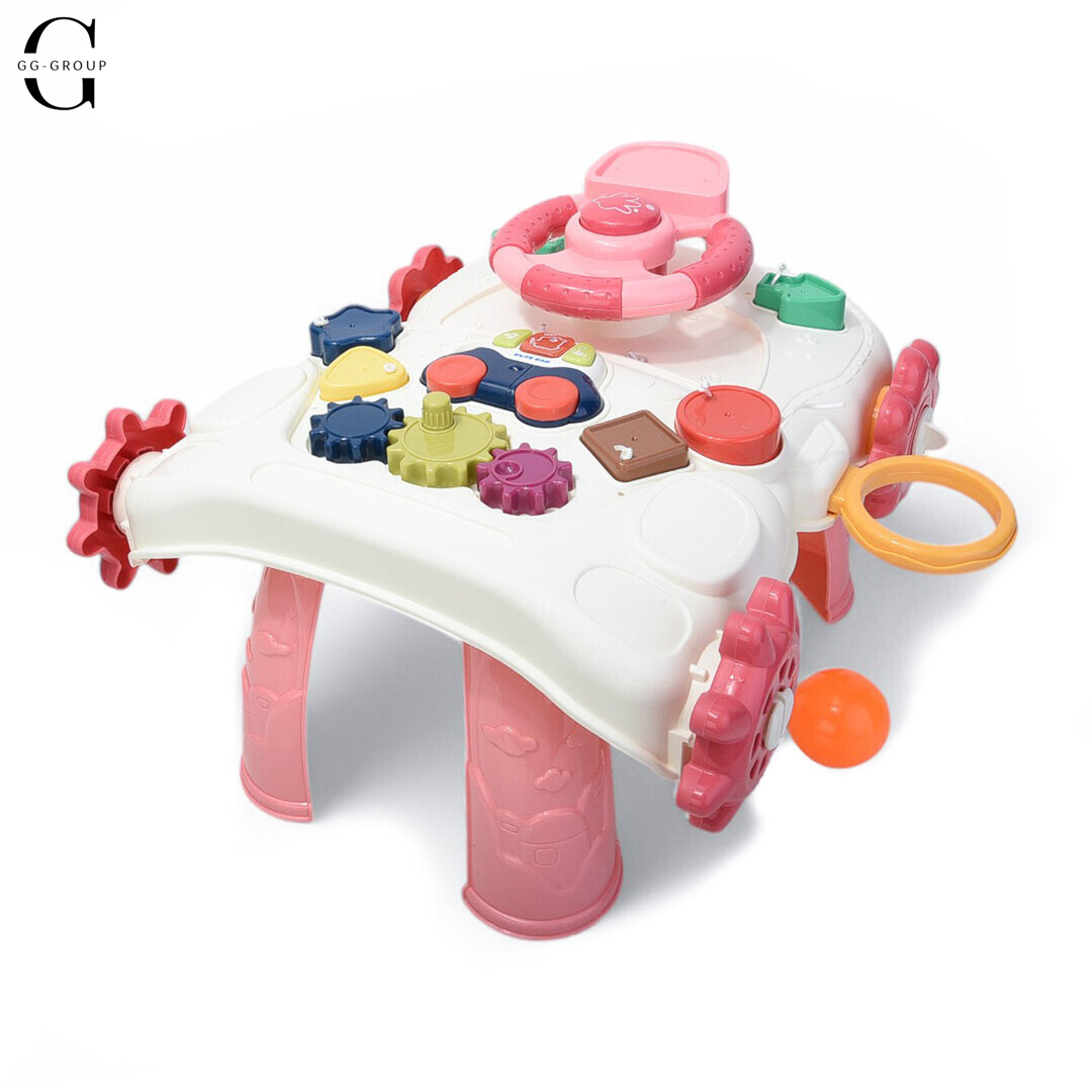 Детская каталка-ходунки 6043-6044 с игровой панелью, световыми и музыкальными эффектами, толокар, развивающий центр 3 в 1