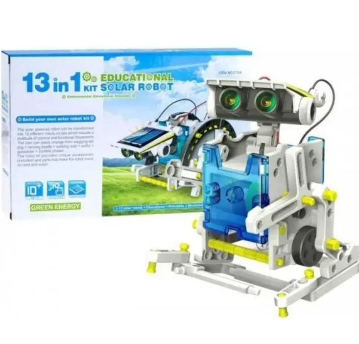 Конструктор робот трансформер Solar Robot Kit 14 в 1 на сонячних батареях