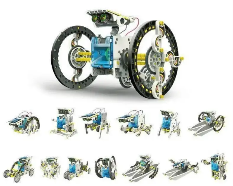 Конструктор робот трансформер Solar Robot Kit 14 в 1 на сонячних батареях