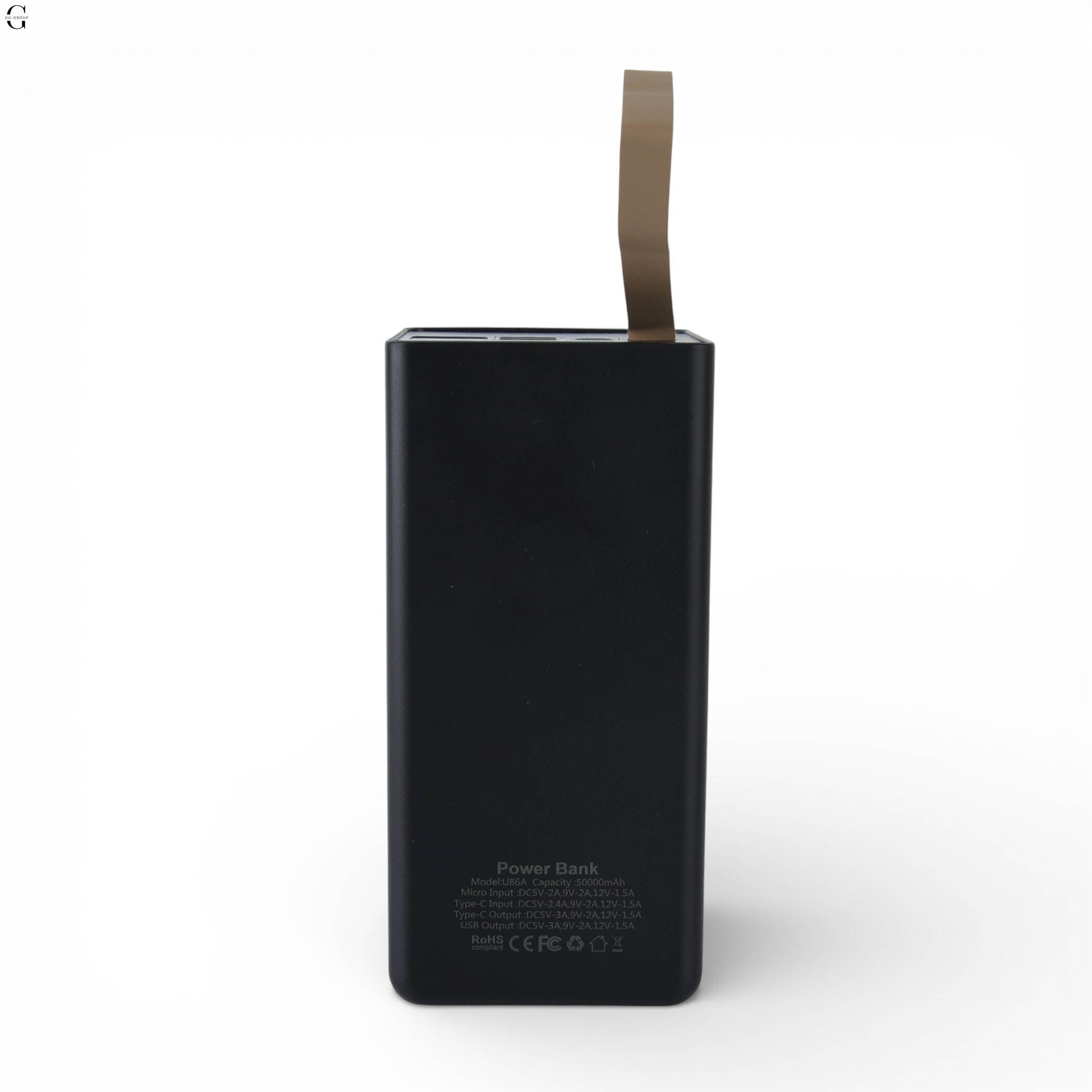 Power Bank UNITECH U86A 50000mAh 22.5W, 2×USB + Type-C,