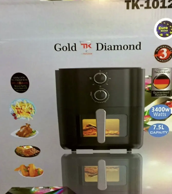 Аэрофритюрница Gold Diamond TK 1012 на 7.5 л 3400 Вт
