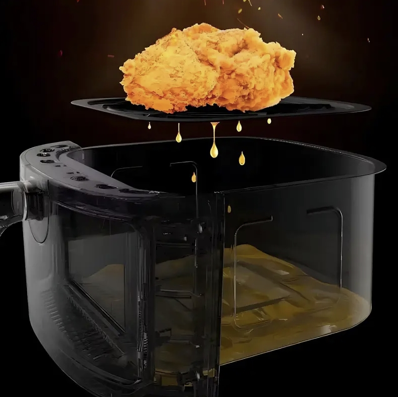Аерофрітюрниця Hoffmans HM-788 12L з двома ТЕНами, 2400W, сенсорним керуванням та 12 режимами