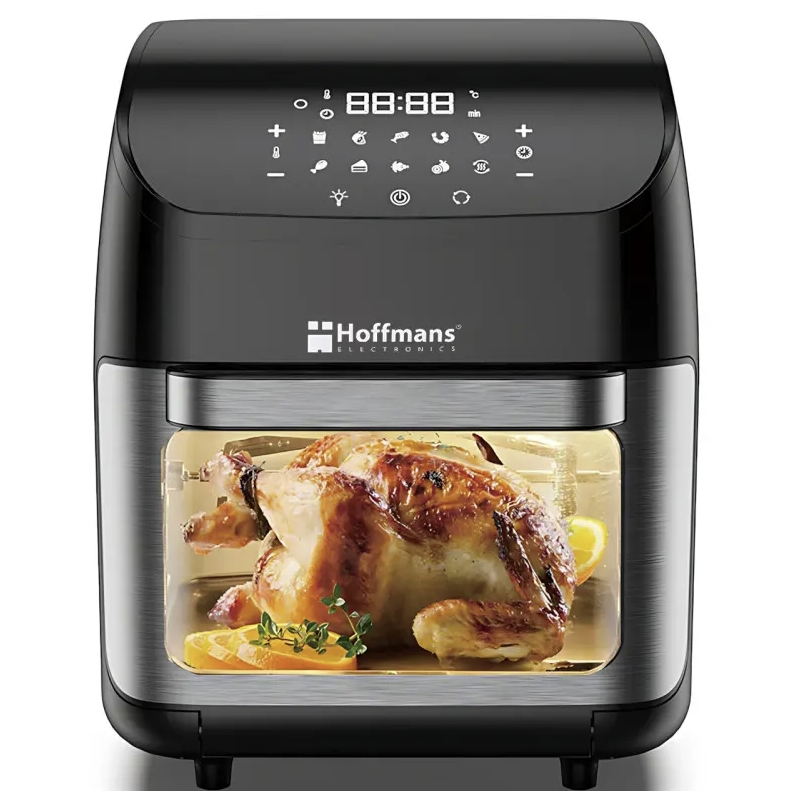 Аэрофритюрница Hoffmans HM-782 15 л 2400 Вт с LED-дисплеем, конвекцией и 12