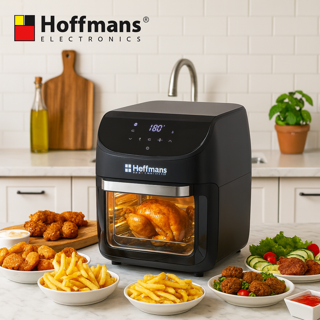Аэрофритюрница Hoffmans HM-782 15 л 2400 Вт с LED-дисплеем, конвекцией и 12