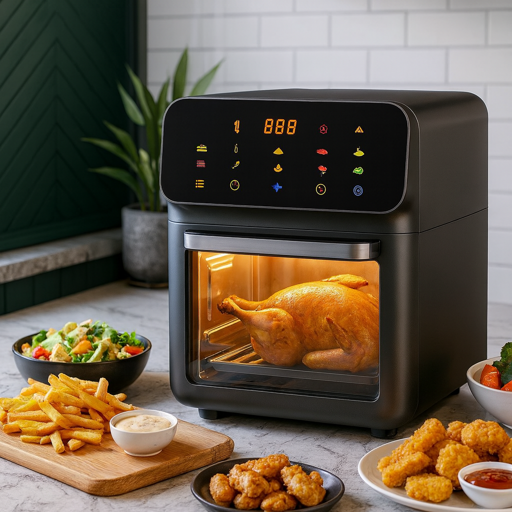 Аерофрітюрниця Hoffmans HM-786 12L 2400W з сенсорним керуванням та 10 автоматичними режимами