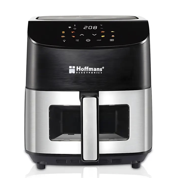 Аэрофритюрница Hoffmans HM-785 8 Л 2000 Вт с сенсорным LCD-экраном и 10 автопрограммами.