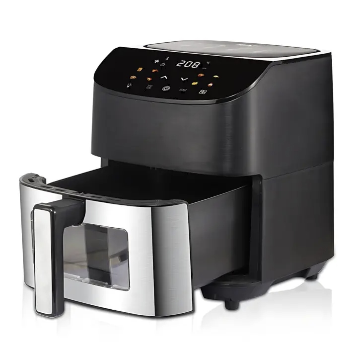 Аэрофритюрница Hoffmans HM-785 8 Л 2000 Вт с сенсорным LCD-экраном и 10 автопрограммами.