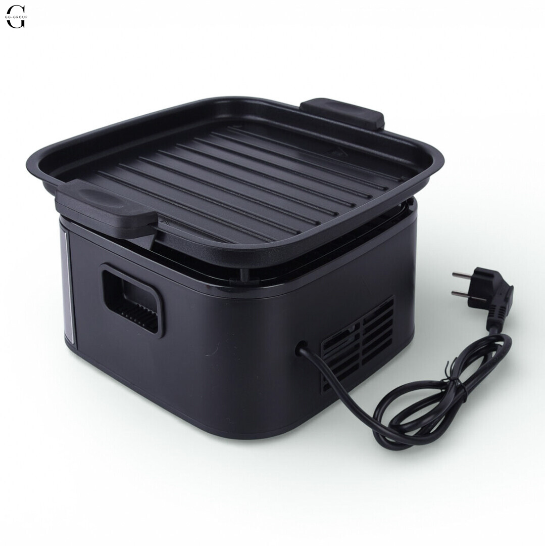 Аэрофритюрница + Гриль 2в1 DOMOTEC MS-3225 7л 3800W без масла, быстрое приготовление