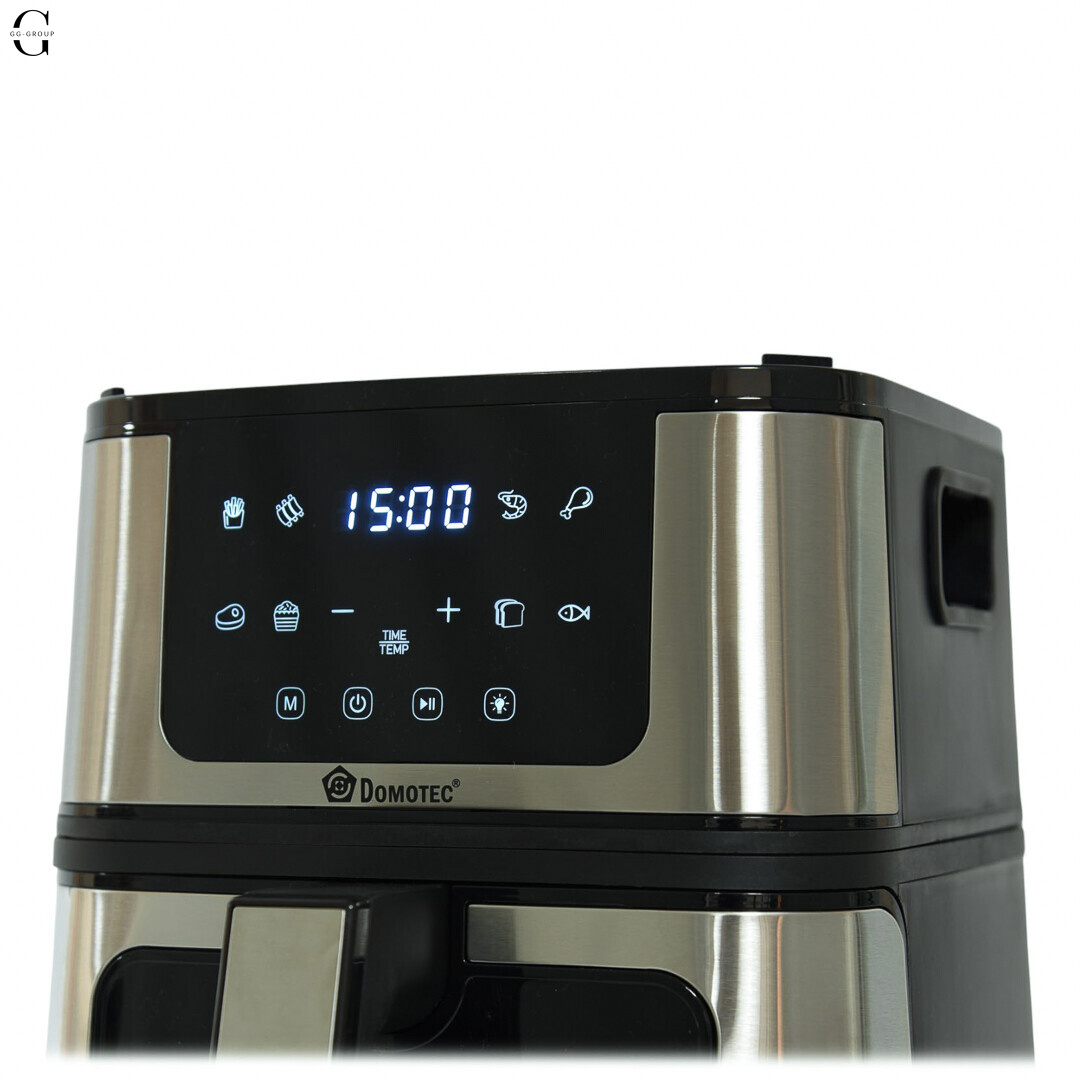 Аэрофритюрница + Гриль 2в1 DOMOTEC MS-3225 7л 3800W без масла, быстрое приготовление