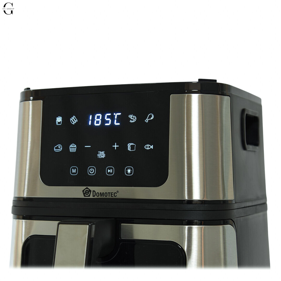 Аэрофритюрница + Гриль 2в1 DOMOTEC MS-3225 7л 3800W без масла, быстрое приготовление