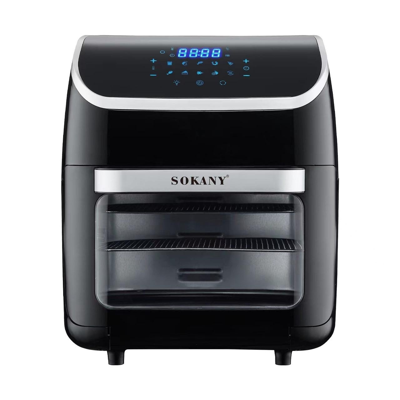 Мультипіч електричний Sokany SK-ZG-8039 Аерофритюрниця 2500 Вт, 12 л, сенсорне керування