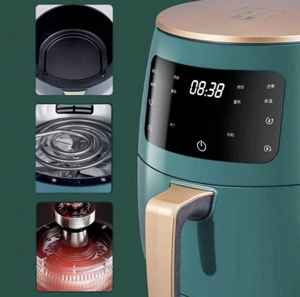 Аэрофритюрница Air Fryer 6л Su Tai ST-505 Зеленый