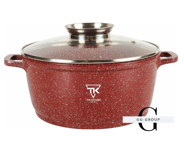 Кастрюля Top Kitchen красный 28 см