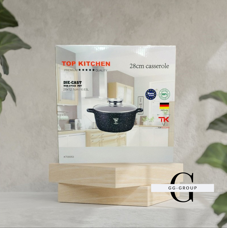 Кастрюля Top Kitchen черная 28см