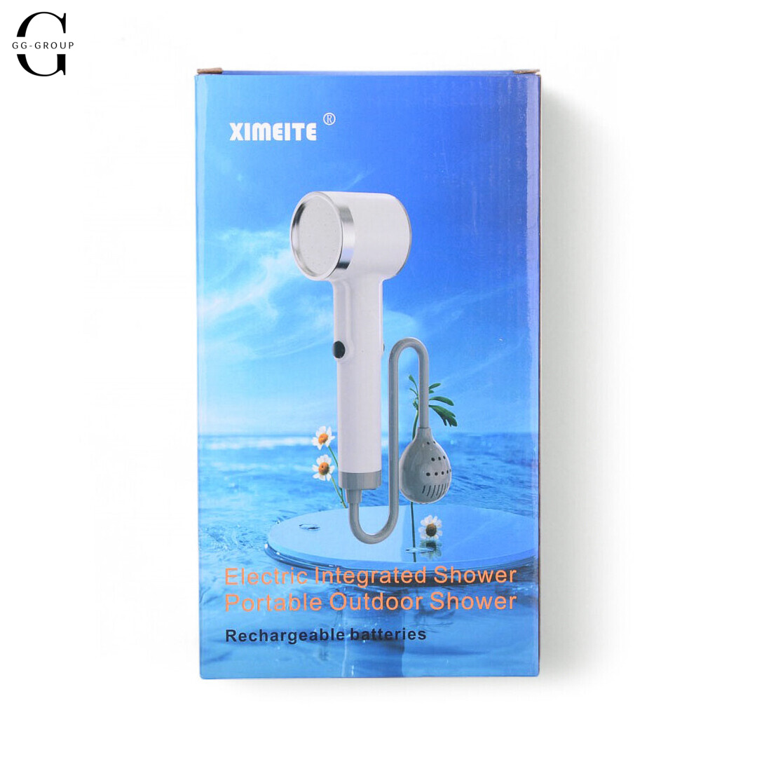 Портативний душ високого тиску бездротовий душ Shower Head AND LY-595 з акумулятором та вбудованою помпою для кемпінгу, подорожей та дачі