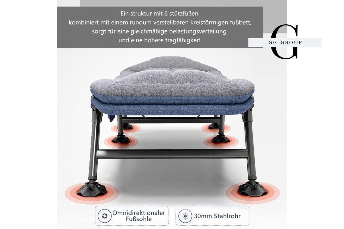 Раскладная кровать с ножками/раскладушка 1 (5/4,кг) (200*70*30)