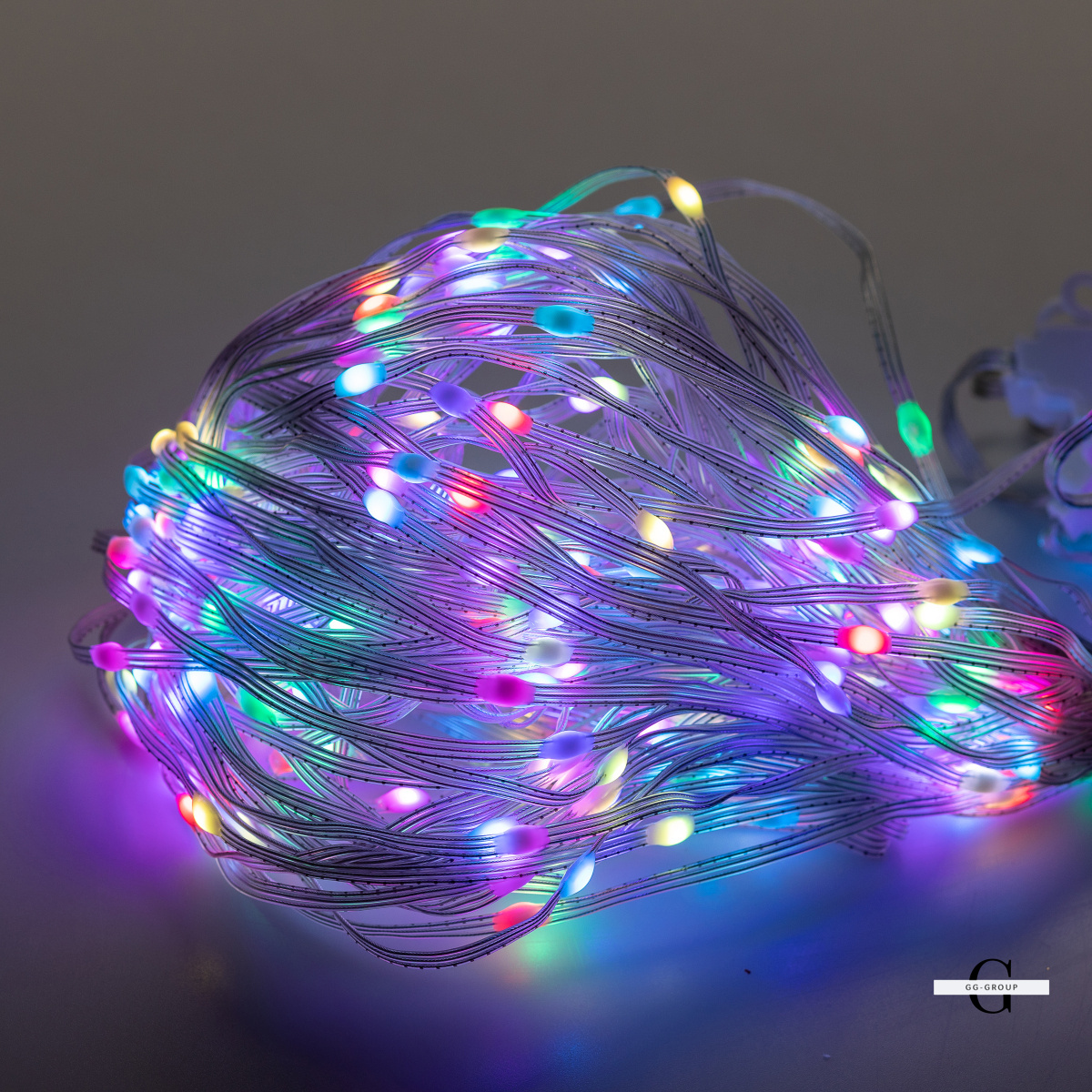 Умная гирлянда Smart штора 400 LED 3*3 м с управлением со смартфона, мультиколор