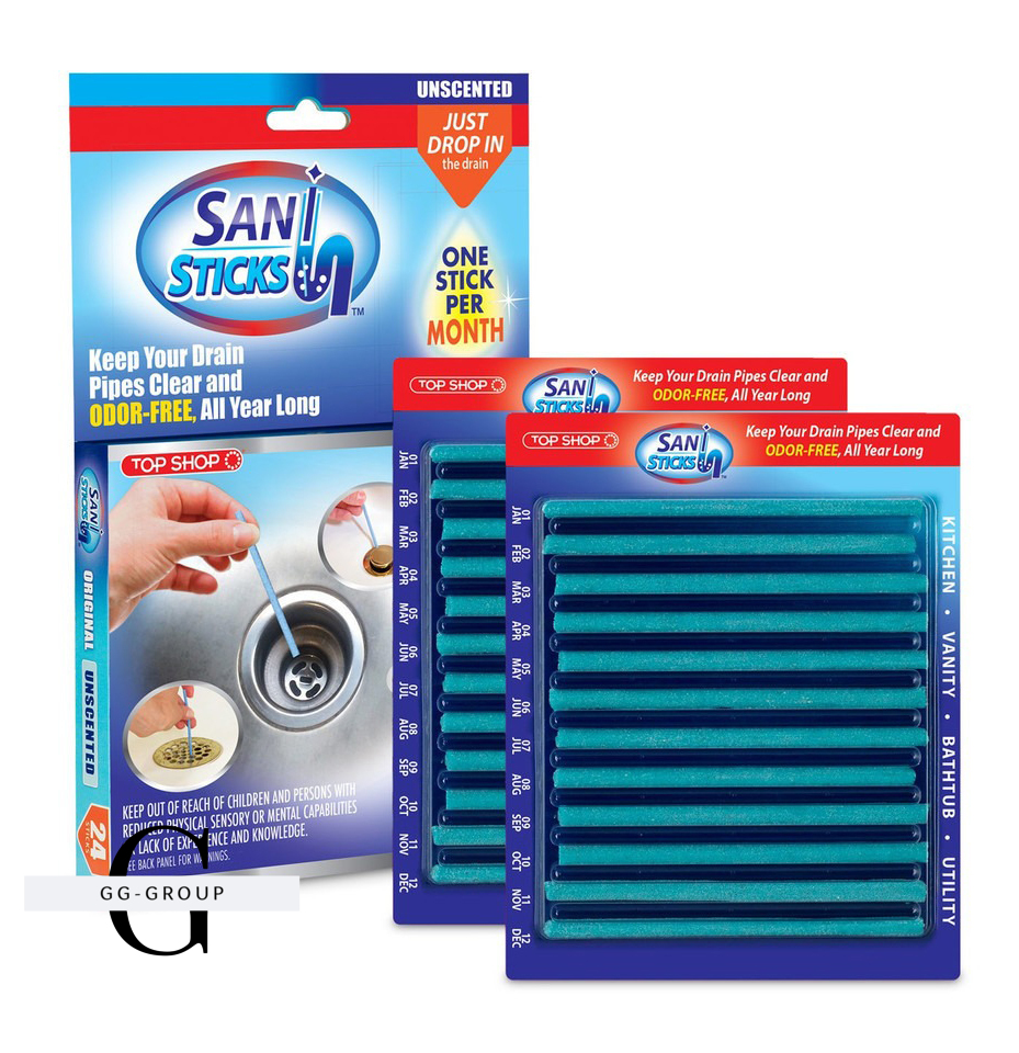 Палочки от засора раковины и канализации Sani Sticks