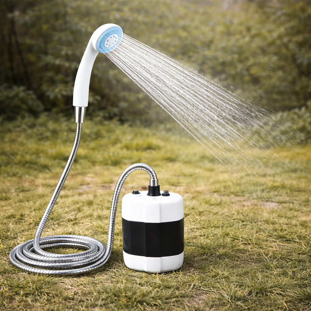 Душ портативний, кемпінговий з помпою на акумуляторі USB Travel shower