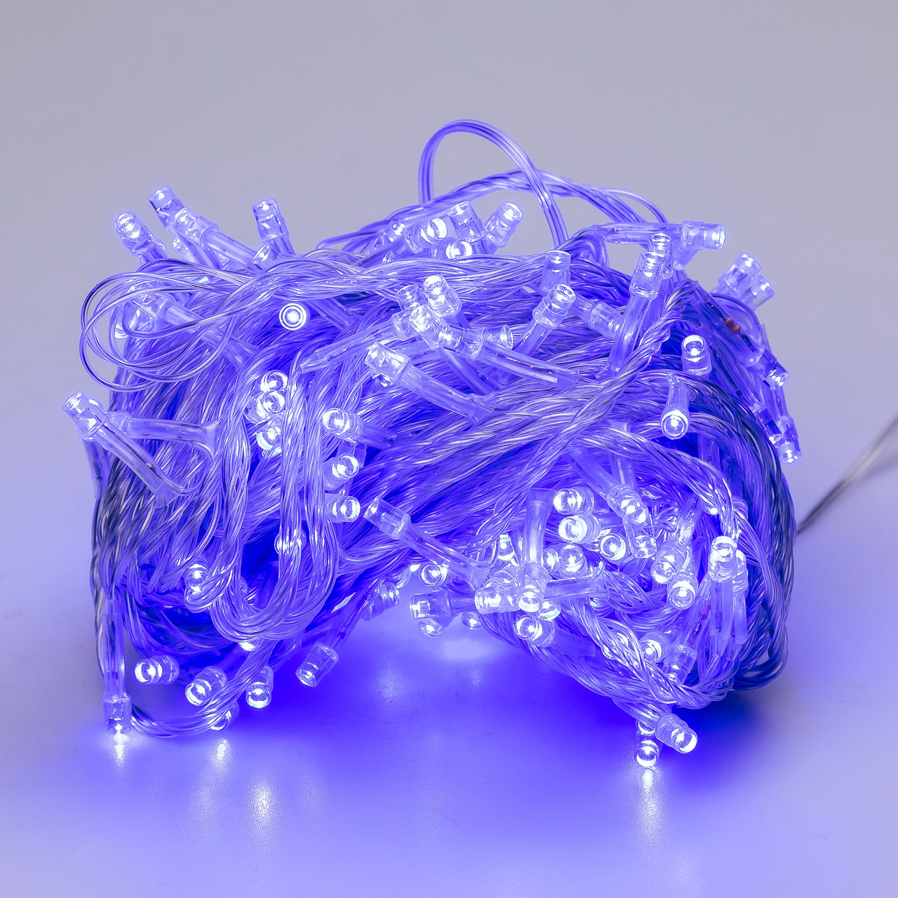 Гірлянда нитка світлодіодна GarlandoPro 300LED 16м 8 режимов гірлянда новорічна Синій