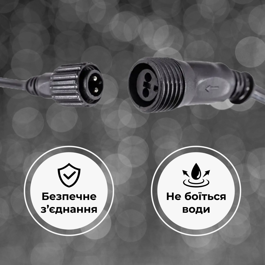 Гірлянда вулична стрічка світлодіодна Дюралайт 900 LED 50м морозостійка прозорий дріт Білий