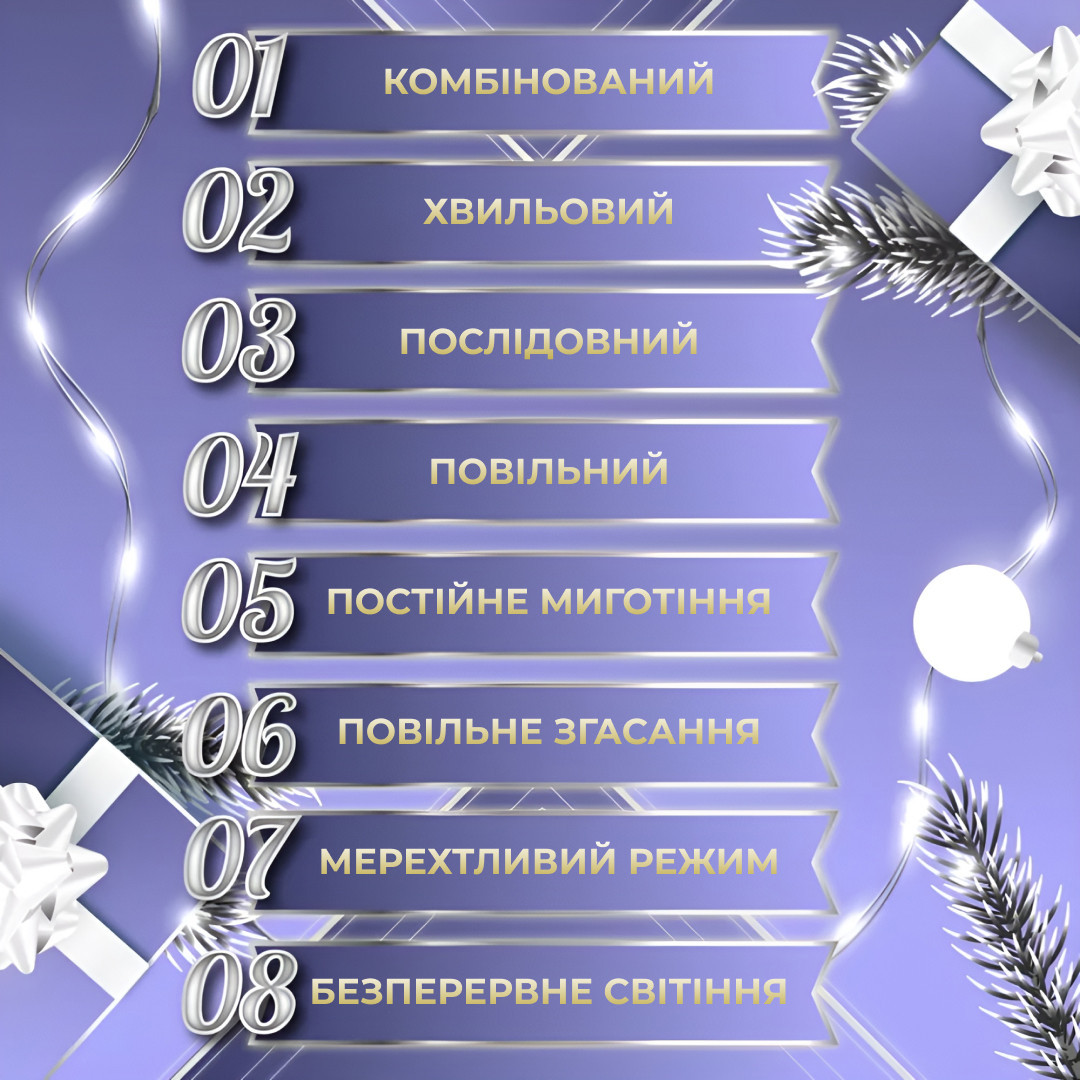 Гірлянда «Роса» 100 м/1000 High-Brightness LED, IP44, білий
