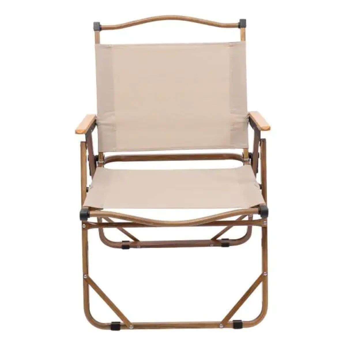 Крісло розкладне туристичне 52×53×77 см Крісло складне для кемпінгу на природу Бежеве HP-SY-1B