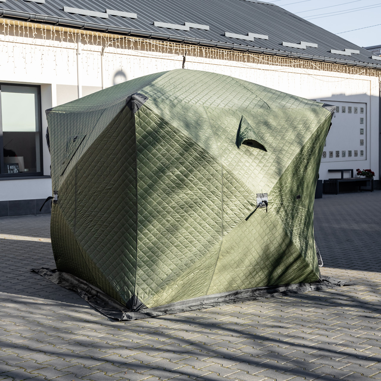 Палатка зимняя утепленная "Куб" 4-х местная LUGI (210х210х210), Зимняя палатка для рыбака кемпинга и путешествий