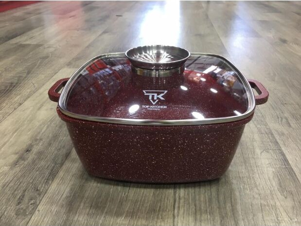 Кастрюля Top Kitchen 28 см TK00056 (Черная , серая , бардо)