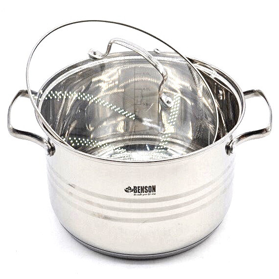 Набор посуды Benson BN-204 (ёмкость 2,1 л, 2,1 л, 2,9 л, 3,9 л, 6,5 л, 3,4 л)