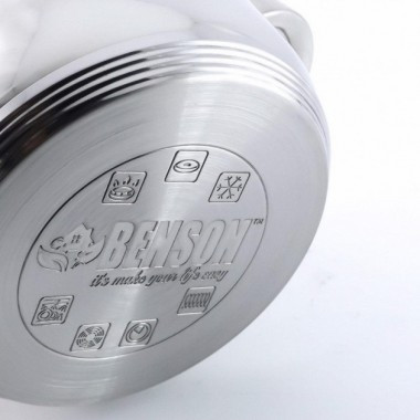 Набор кастрюль Benson BN-210 (ёмкость 2,1 л, 2,9 л, 3,9 л, 6,5 л)